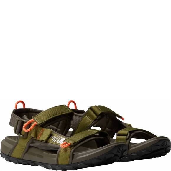 NEW THE NORTH FACE men\'s explore camp sandal in forest olive/new taupe
